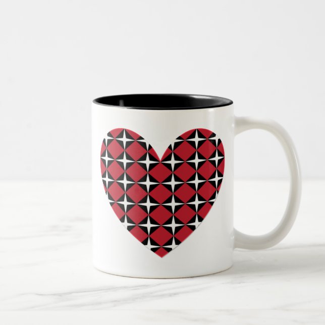 Taza Bicolor Mod Diamond Heart (Derecha)