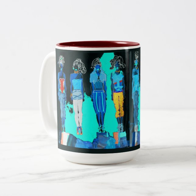 Taza Bicolor Moda inversa (Anverso izquierdo)
