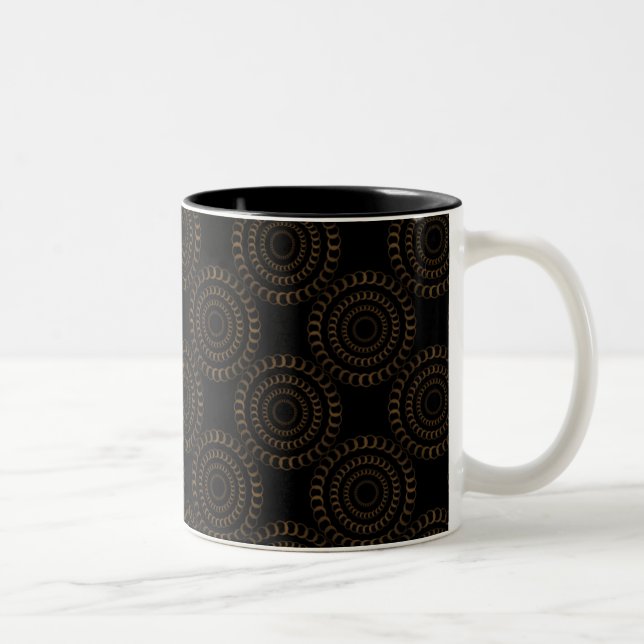 Taza Bicolor Moda sofisticada Mug, Mocha (Derecha)