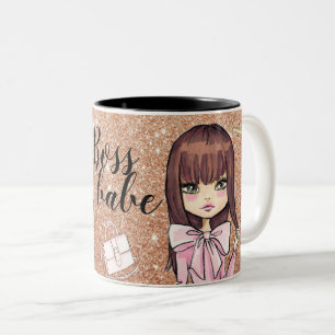 Taza Bicolor Moda y chica silvestre planner Coffee Mug