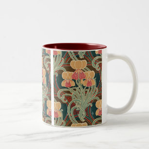 Taza Bicolor Modelo #4 de Nouveau del arte en Emporio Moffa