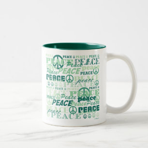 Taza Bicolor Modelo de la paz