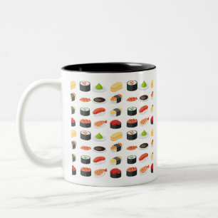 Taza Bicolor Modelo del sushi de la diversión