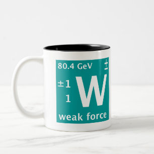 Taza Bicolor Modelo estándar (fuerza débil de w)