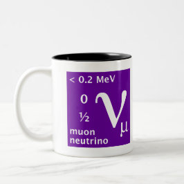 Taza Bicolor Modelo estándar (neutrino del muon)