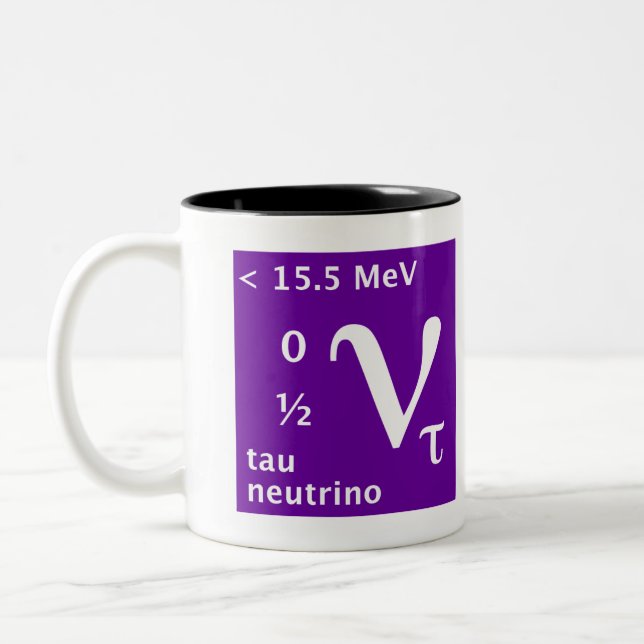 Taza Bicolor Modelo estándar (neutrino del tau) (Izquierda)