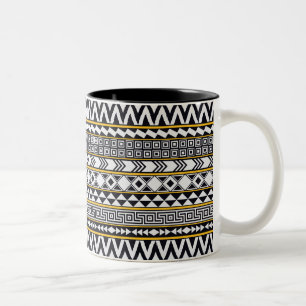Taza Bicolor Modelo geométrico intrépido