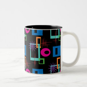Taza Bicolor Modelo multicolor geométrico de Starburst