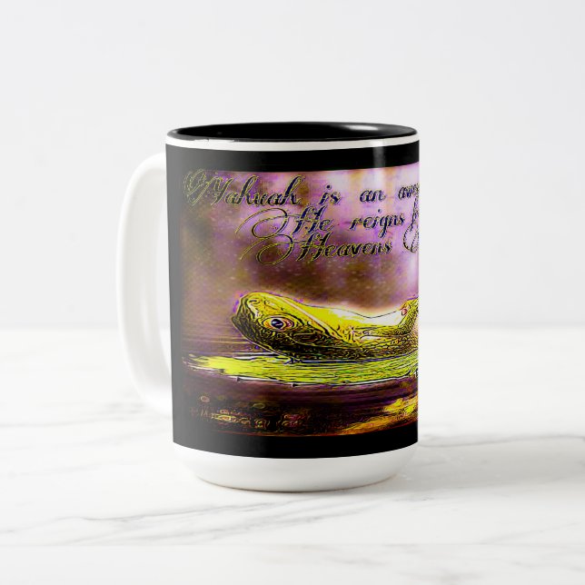 Taza Bicolor Modelos anfibios: Lázaro de rana 01-01 (Anverso izquierdo)