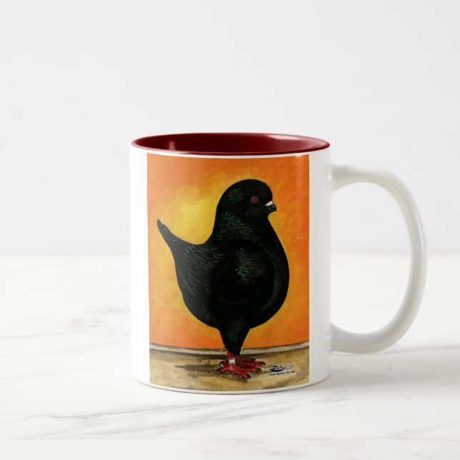 Taza Bicolor Modena Black Schietti Pigeon (Derecha)