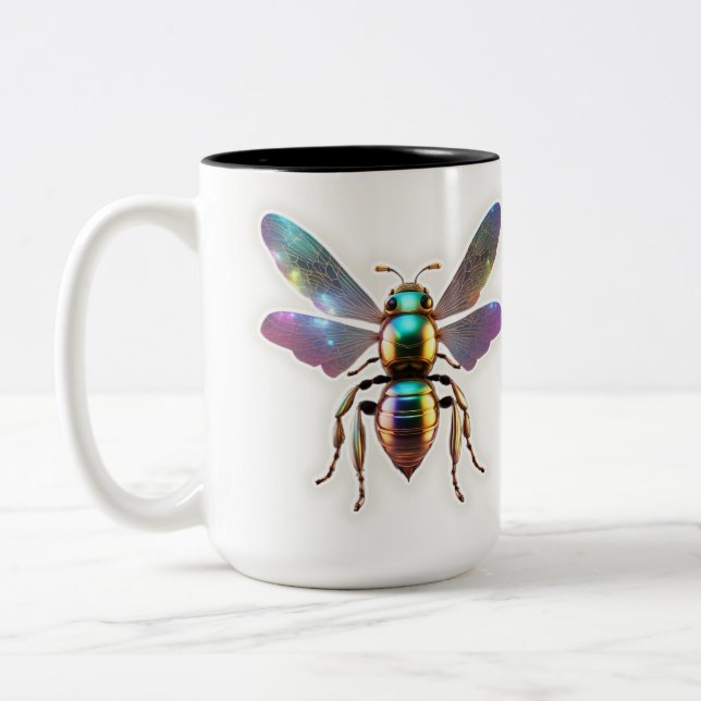 Taza Bicolor Modern Bee (Izquierda)