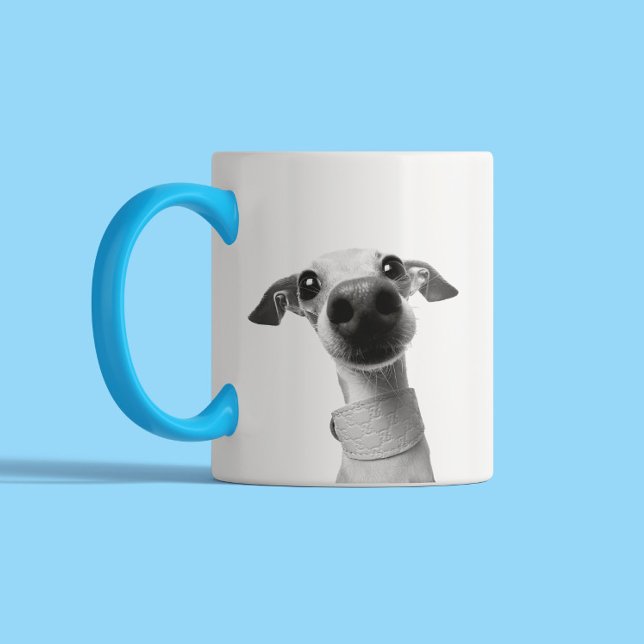 Taza Bicolor Modern Custom Pet Photo | Meeko (Subido por el creador)