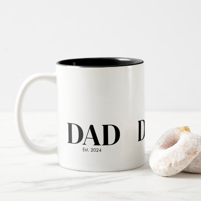 Taza Bicolor Modern Dad Established Mug (Con donut)