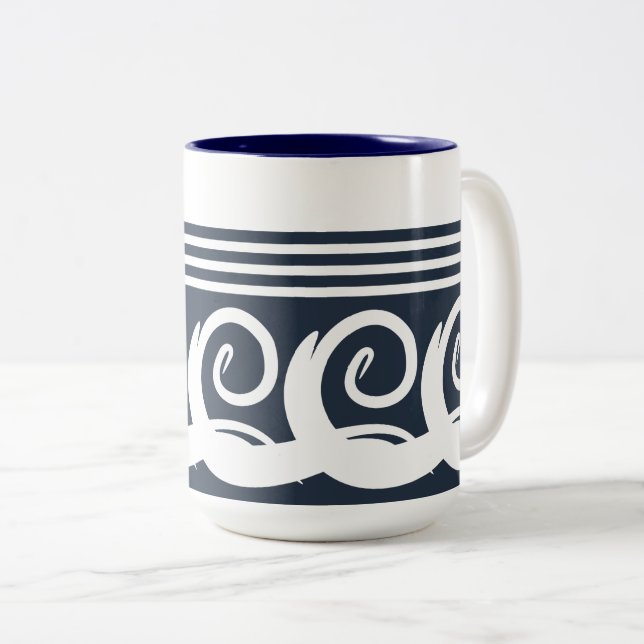Taza Bicolor Modern Meander (Anverso derecho)