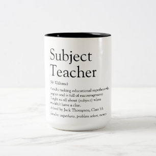 Taza Bicolor Moderna definición de profesor favorito