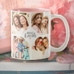 Taza Bicolor Moderno Collage de fotos de guión Bff de los mejor<br><div class="desc">Un fotomontaje de fotos de los mejores amigos con espacio para 8 fotos. Personalízalo con tus fotos favoritas de tus amigos. Diseñado para ti por Blackberry Boulevard.</div>