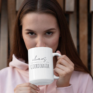 Taza Bicolor Moderno "Coordinador del caos" Día de la Madre