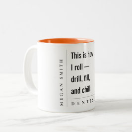 Taza Bicolor Moderno Minimal Simple Negrita Graciosa Regalo Den