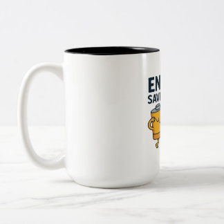 Taza Bicolor Modo de ahorro de energía activado - Camiseta dive