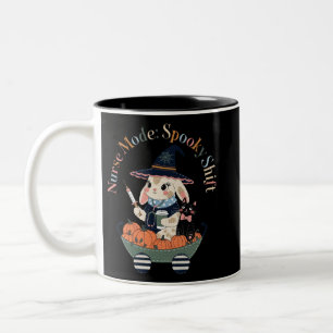 Taza Bicolor Modo Enfermera Turno Espeluznante