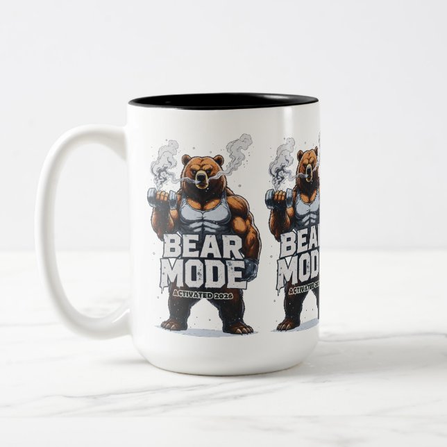 Taza Bicolor Modo Oso Activado 2026 (Izquierda)