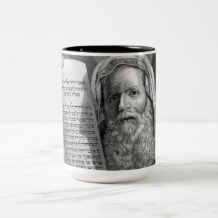 Taza Bicolor Moisés y los diez mandamientos