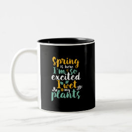 Taza Bicolor Mojo Mis Plantas Graciosas Puntas De Jardín De Tem