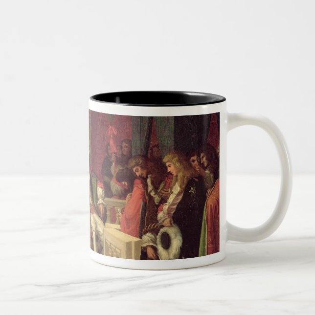 Taza Bicolor Moliere que cena con Louis XIV 1857 (Derecha)