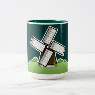 Taza Bicolor Molino de viento