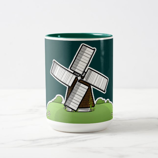 Taza Bicolor Molino de viento (Centro)