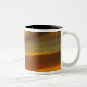 Taza Bicolor Molino de viento y atardecer, William Creek, Oodna