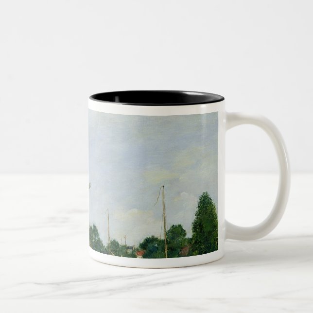 Taza Bicolor Molinoes de viento holandeses, 1884 (Derecha)