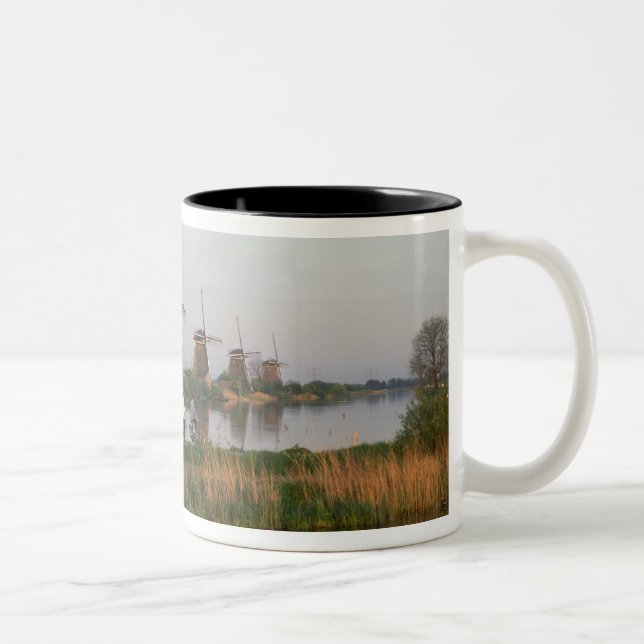Taza Bicolor Molinos de viento, Kinderdijk, Países Bajos (Derecha)