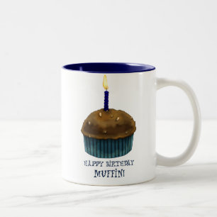 Taza Bicolor Mollete del feliz cumpleaños
