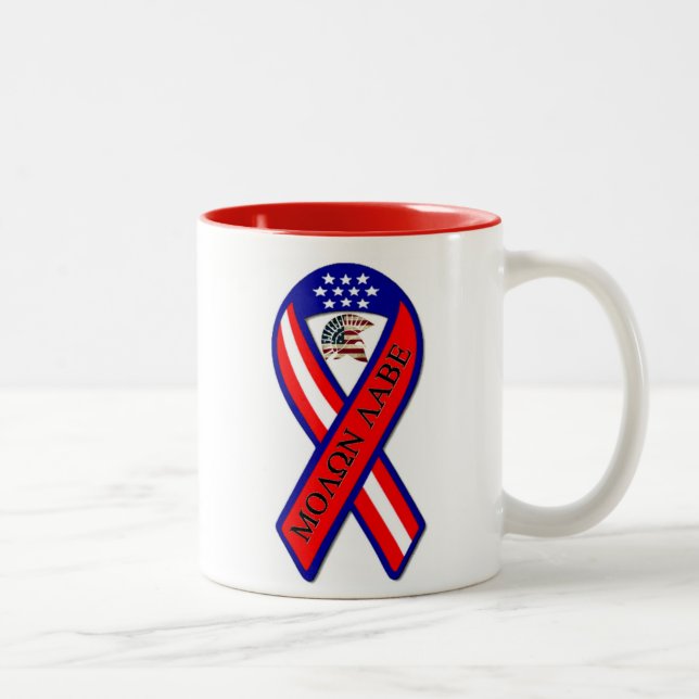 TAZA BICOLOR MOLON LABE (Derecha)