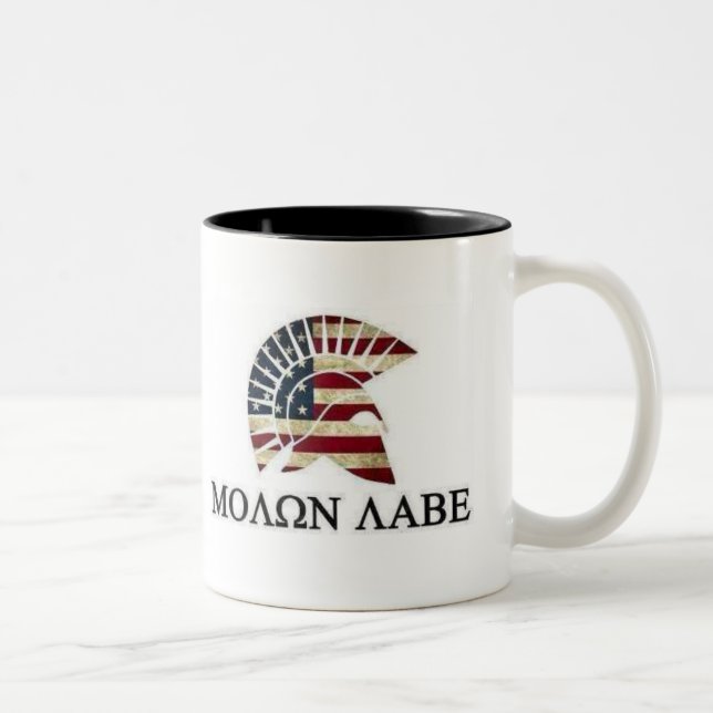 TAZA BICOLOR MOLON LABE (Derecha)