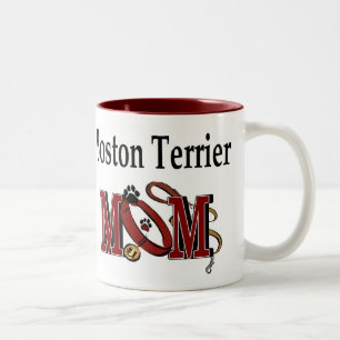Taza Bicolor MOM del perro del terror de Boston