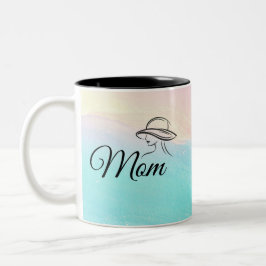 Taza Bicolor Mom is Mystery Mag Sass & Soul Mug Pastel Teal