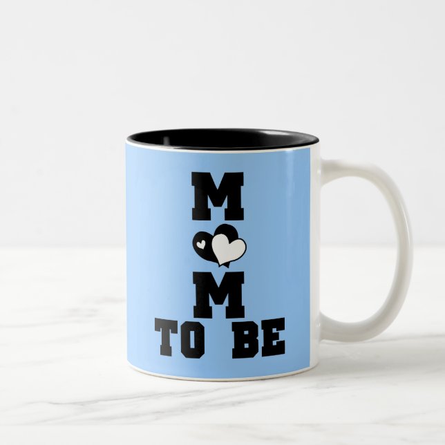 Taza Bicolor MOM to Be - Texto negro (Derecha)
