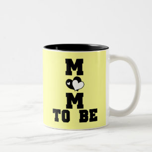 Taza Bicolor MOM to Be - Texto negro