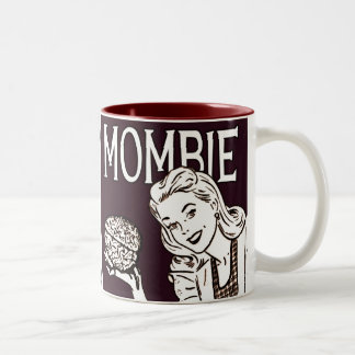 Taza Bicolor Mombie Retro Zombie