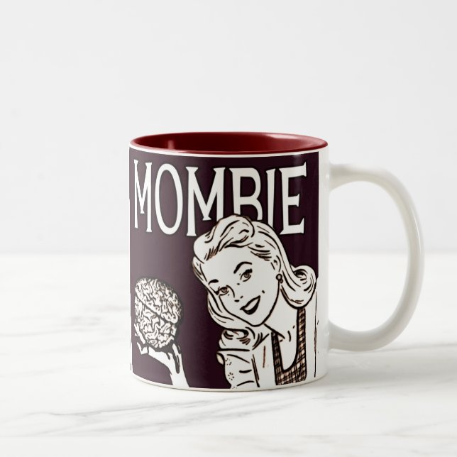 Taza Bicolor Mombie Retro Zombie (Derecha)