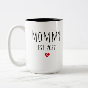 Taza Bicolor Mommy est 2022, el día de la nueva madre