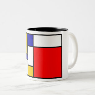 Taza Bicolor Mondrian 2