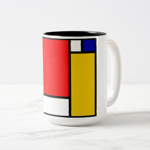 Taza Bicolor Mondrian 4