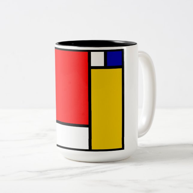 Taza Bicolor Mondrian 4 (Anverso derecho)