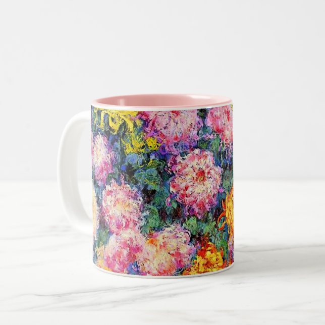 Taza Bicolor Monet - Cama de crisantemos, (Anverso izquierdo)