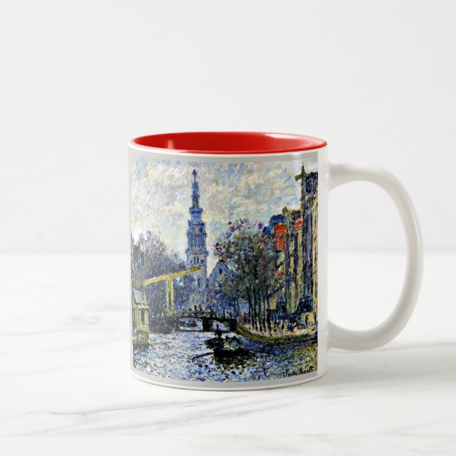 Taza Bicolor Monet: Canal de Ámsterdam (Derecha)