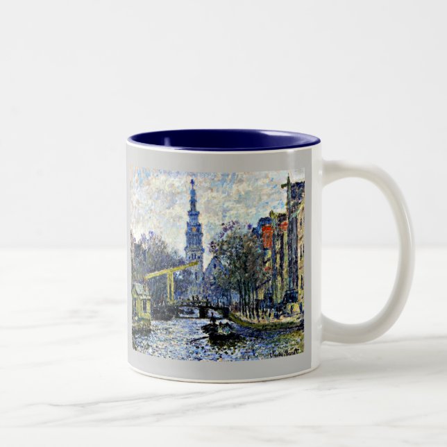 Taza Bicolor Monet: Canal de Ámsterdam (Derecha)