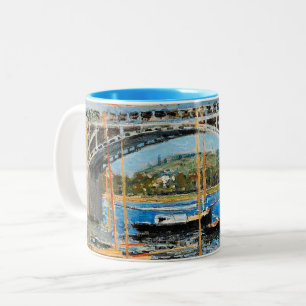 Taza Bicolor Monet - El puente sobre el Sena,